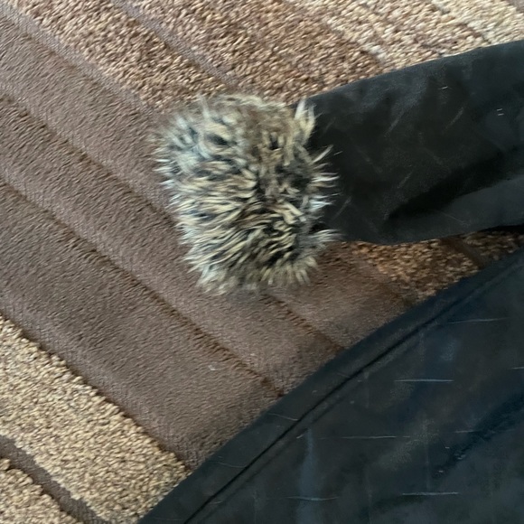 utex design black jacket with faux fur trim XL - Picture 6 of 11